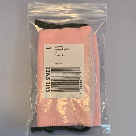 NWT - Kate Spade Pink Flower Stud Earrings - Picture 11 of 12